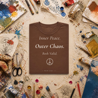 Load image into Gallery viewer, Inner Peace. Outer Chaos. Both Valid. — Healing Era Tee